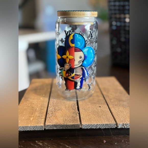 Source Unknown Other - Multicolor Artistic Glass cup